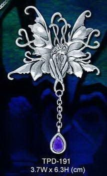 Blue Faery Sterling Silver Pendant TPD191 - Jewelry